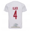 Officiële Voetbalshirt Denemarken Simon Kjaer 4 Uit WK 2022 - Heren